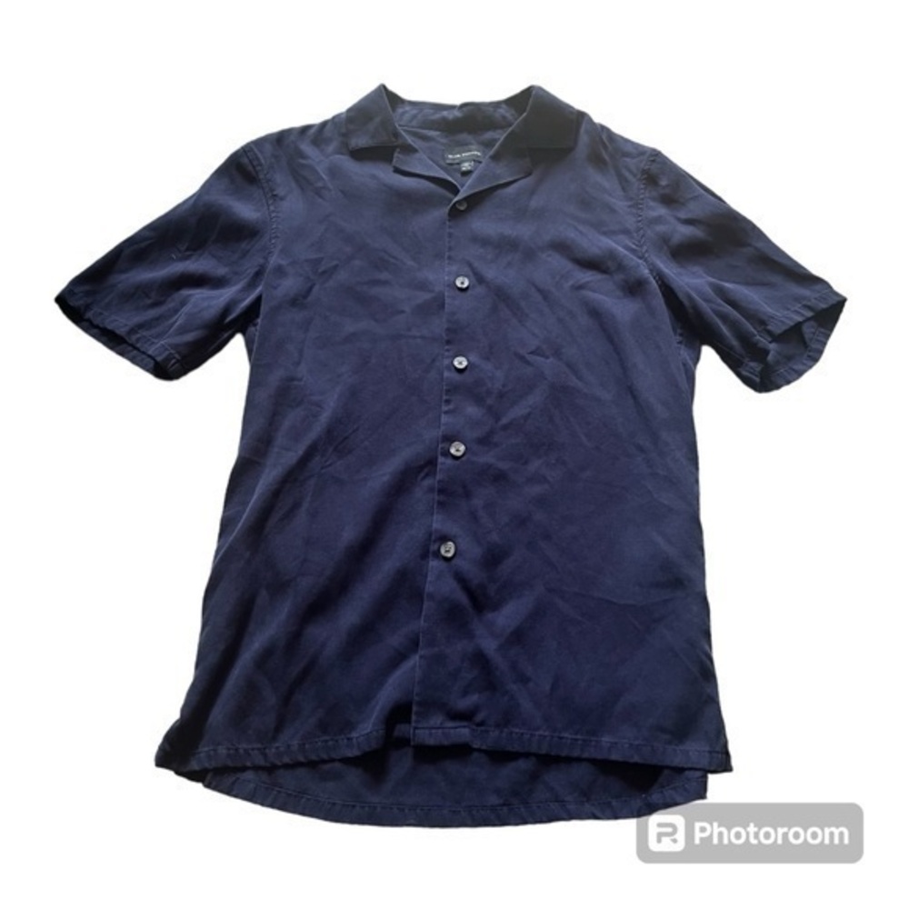 Navy Blue Club Monaco button down men’s shirt